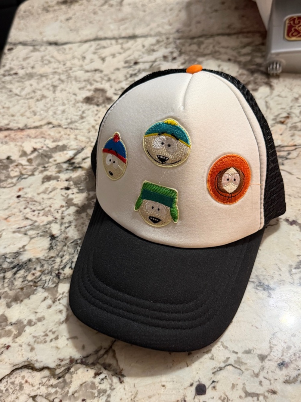 ODD SOX South Park Black & White Snap Back Trucker Hat